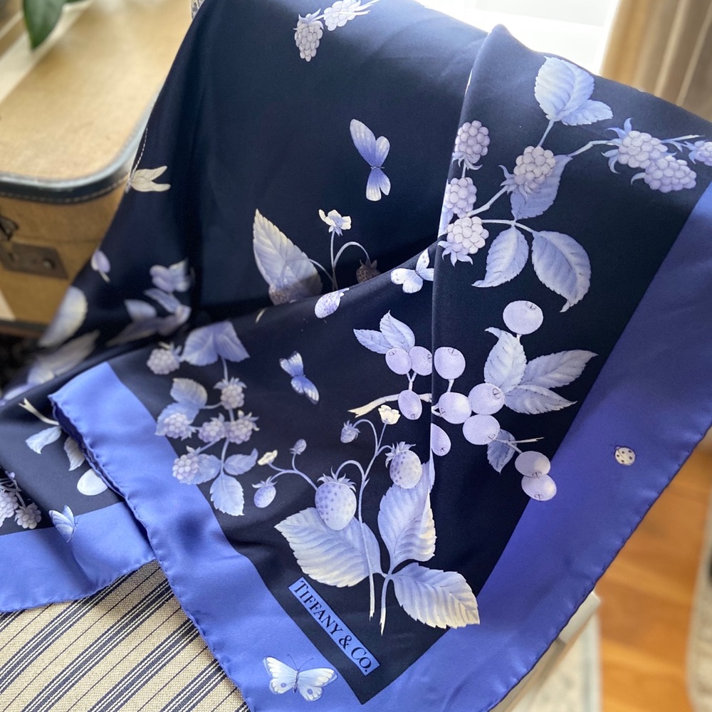 Tiffany & Co. 100% Silk Scarf